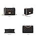 SG SUGU Small Quilted Crossbody Bag, Trendy Designer Shoulder Bag, Phone Wallet Purse for Women (Black)