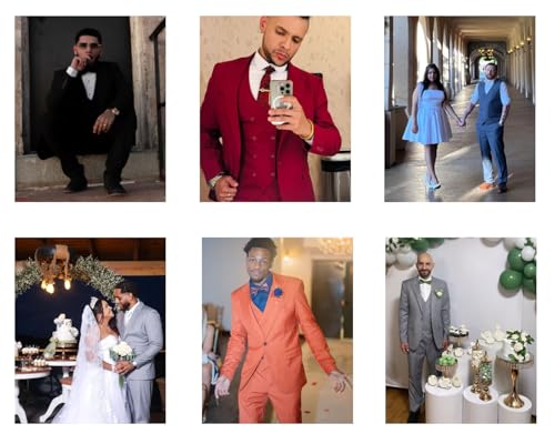 3 Piece Men's Suit for Wedding with Slim Fit Double Breasted Men Formal Suit for Prom Party2