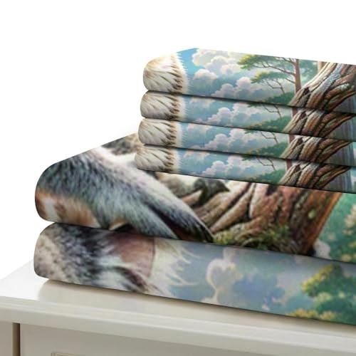 Housse de couette koala 3D 140x200 parure de lit microfibre enfant - 6