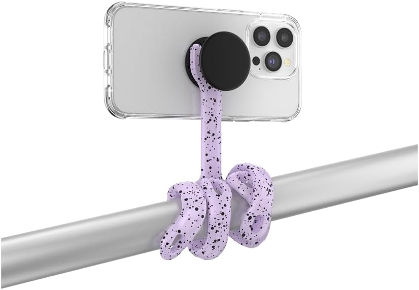 PopSockets Flexible Phone Mount & Stand, Purple - Sugar Plum Speckle