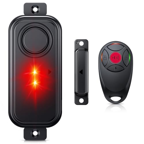 HAPYTHDA Alarma de puerta, sensores de alarma de ventana, alarmas de puerta para seguridad de niños, timbre de puerta cuando se abre la puerta, sensor de seguridad magnético