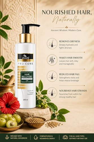 Image of AKANSHA Keshchamak Men's & Women's Natural Ayurvedic Hair Conditioner (200ml)