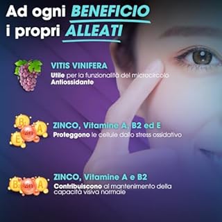 CISBANI PHARMA Luteina e Zeaxantina ad Alto Dosaggio, Integratore Occhi Vista Antiossidante da 800mg (Scorta per 6 mesi) con Mirtillo Nero e Rosso, Zinco, Vitamine A, B2, E - Zeaxalutein 180 Compresse