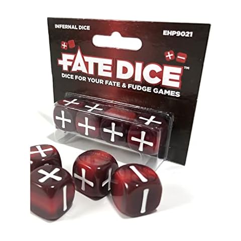 Evil Hat Productions EHP09021 Fate Infernal Dice, Multi-Colour, Multicoloured Cover