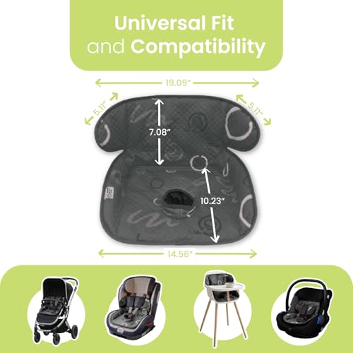 Image of Piddle Pad 2-Pack, Potty Training Car Seat Protector, Toddler Car Seat Cover & Stroller Protector, Machine Washable Waterproof Car Seat, Anti-Slip, Universal Fit (Black)