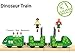 Toy Train Set for Wooden Tracks, Battery Operated Train for Toddlers, Motorized Train with Dinosaur Train for Kids, Electric Train Toy Compatible with Thomas & Friends, Brio