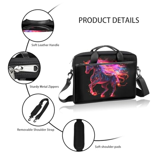 Bolso para laptop Abstract Space Horse 15 pulgadas miniatura 4