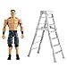 WWE Wrekkin John Cena destroza rivales, muñeco articulado de juguete con escalera y accesorios (Mattel GVJ30)