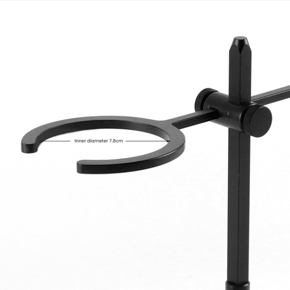 Porte-Gobelet Réglable à Double Filtre pour Verser sur, Support Goutteur en Alliage D'Aluminium, Support pour Cafetière Goutte à Goutte