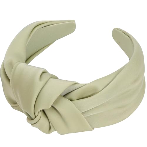 Image of DRESHOW Top Knot Headband for Women Girls Knotted Elastic Hair Band Fashion Fabric HairBands Cute Wide Head Band
