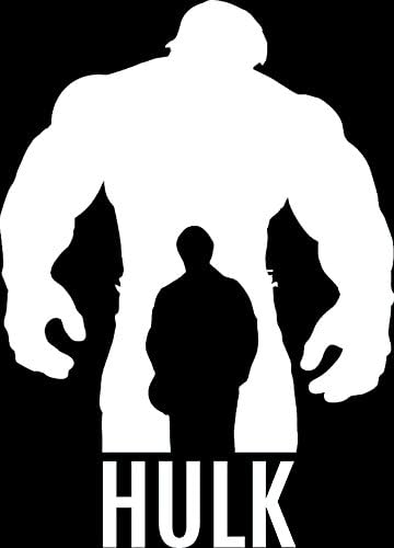 Hulk White Decal Vinyl Sticker Emblem Logo JDM Creative and Easy DIY Sticker