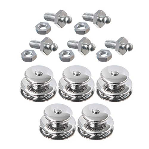 New Marine TENAX - Juego de 5 piezas superiores, tamaño grande y tornillos roscados M5 x 10 mm