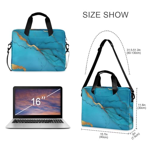 Bolso portátil para laptop 15.6" azul turquesa miniatura 5