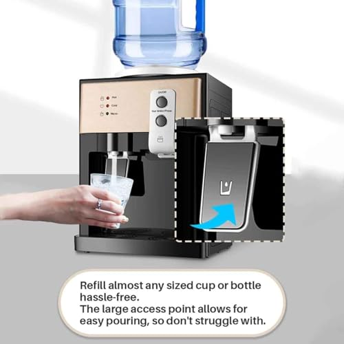 Sleek Hot & Cold Water Dispenser – Countertop Water Cooler Machine, Mains Fed for Home or Office, Easy Setup, Compatible with 18.9L Bottles - Image 4