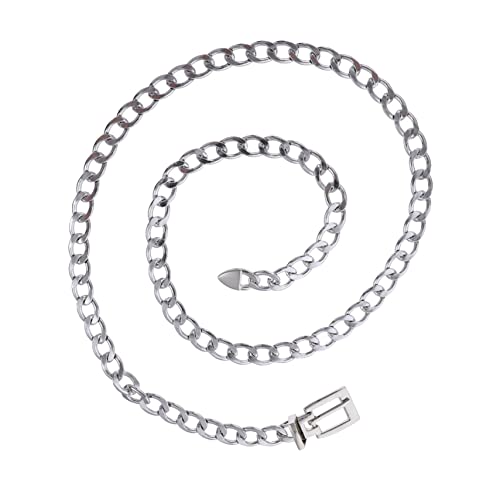 Punk Metal Waist Belt for Men and Women 1pcs Adjustable Chain Strap for Jeans and Casual Wear Stylish Hip Hop Fashion Accessory