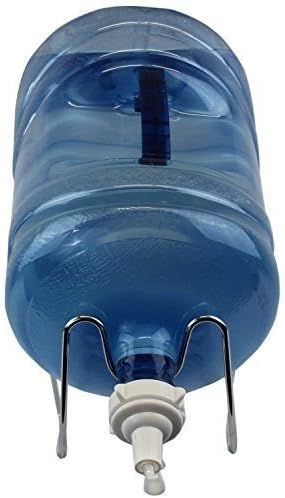 Miniatura 2 de AquaNation Botella de agua cromada chapada en metal plateado de 3 a 5 galones, soporte y válvula dispensadora para botellas de agua reutilizables
