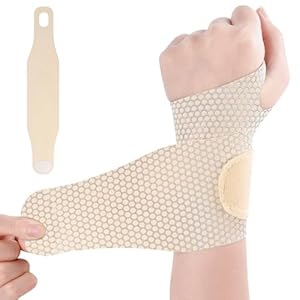 Wrist Supports, Wrist Compression Strap and Support Wrist Brace Sport Unisex, Wrist Brace UltraThin & Adjustable for Fitness, Weightlifting, Tendoniti, Carpal Tunnel Arthritis, Wrist Pain Relief