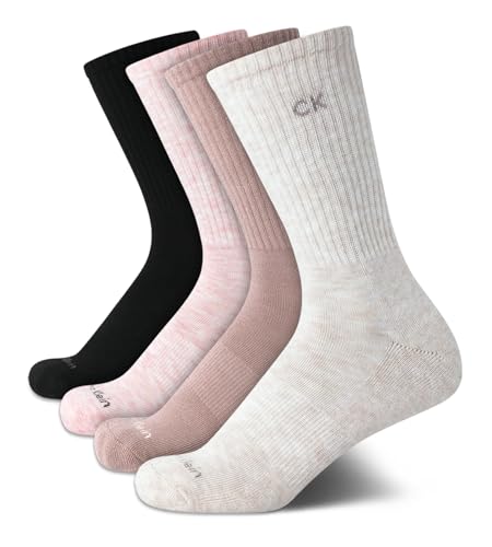 Calvin Klein Women's Socks - Cushion Athletic Crew Socks (4 Pack)