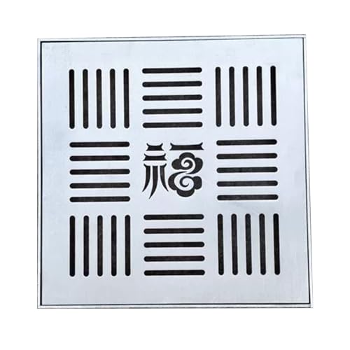 JLLEIZYZ Tapa para Arqueta 40x40, Rejilla Desague Jardin, Tapas Decorativa Cuadrada, Ideal para Patios, Parques y Aceras(20x20x3cm/8x8x1.2)