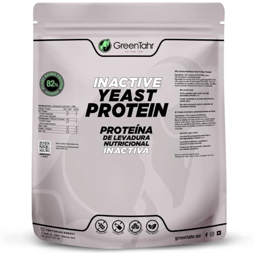 Green Tahr Proteína de Levadura Nutricional 82% 750g, Proteína Vegana en Polvo Sin Sabor, Sin Lactosa, Sin Azúcar y Sin Gluten, Proteínas para Masa Muscular, Vegan Protein Origen No Animal
