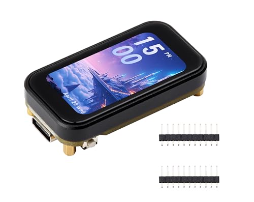 UeeKKoo ESP32-C6 Carte de développement à écran tactile 1,44", résolution 172 x 320 IPS LCD, affichage couleur 262 K, prend en charge W-F-i 6/BLE 5, processeur RISC-V 160 MHz, type C, convient pour