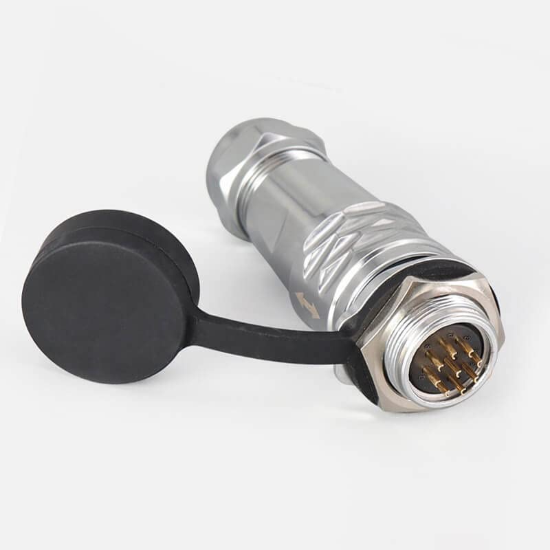 SF20 9 Pin Docking Male Plug Female Socket Back-Mount Waterproof Circular Metal Aviation Industrial Push-Pull Quick