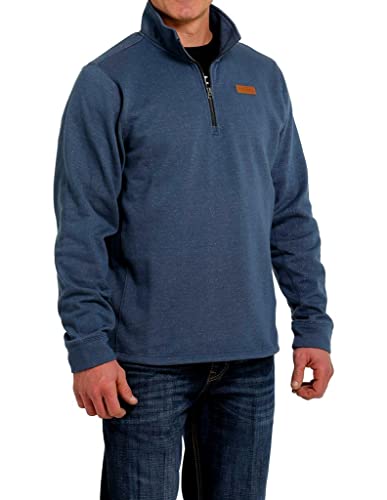 Cinch MWK1080010 Mens 1/4 Zip Pullover 11/22 Blue