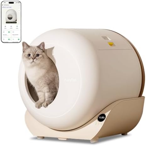 Furrytail Automatic Litter Box Pro – Self-Cleaning, Odor Control,...