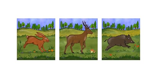 VAH - Zielscheiben-Trio „Waldtiere“ –zum Umschiessen | Ideal zum Bogenschießen Lernen für Kinder | Handarbeit aus Deutschland | Nachhaltiges Holzspielzeug ab 3 Jahren VAH - Zielscheiben-Trio „Waldtiere“ –zum Umschiessen | Ideal zum Bogenschießen Lernen für Kinder | Handarbeit aus Deutschland | Nachhaltiges Holzspielzeug ab 3 Jahren