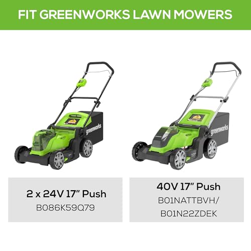 Image of Greenworks Replacement Lawn Mower Blade (Fits : 17' Mower / MO40B411 / MO40B01 / MO48B2210 / MO10B00)