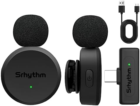 Microfono Lavalier Wireless Srhythm M1 - Con Cancellazione Rumore, USB-C, 10 Ore Di Autonomia - Foto 9