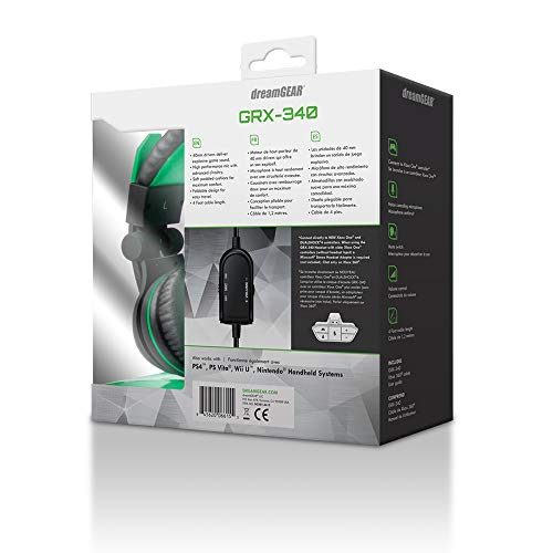 Dreamgear: Grx-340 Advanced, Wired Stereo Gaming Headset For Xbox One Includes Inline Dual Volume Control For Chat And Game Sounds. Also Works With Ps4, And Other Systems #TOP6