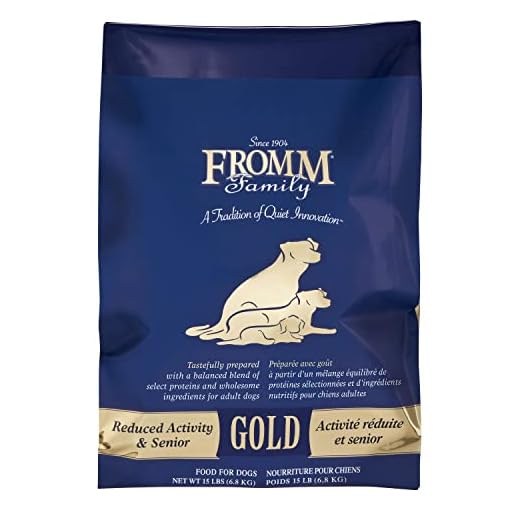 Fromm Reduced Activity Senior Gold Premium Dog Food - Senior Dry Dog Food for Medium & Small Breeds - Chicken Recipe - 15 lb