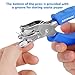 AEFFNOC Single Hole Punch, One Hole Puncher with Soft Grip Handle, 1/4 Inch Paper Hole Punches, Small Hole Punchers with Paper Mess Tray, 6 Sheets Capacity, for Crafts, Scrapbooks (Blue)
