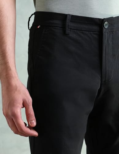 Image of Arrow Sport Men Slim fit Cotton SolidMid Rise waistTrousers