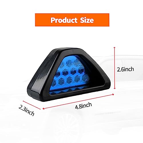 Fogfar 1 peça de luzes de freio de LED, luzes de neblina traseiras triangulares F1, luzes de aviso,