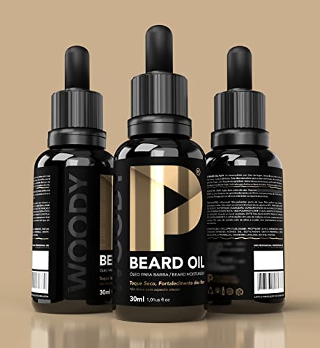 Óleo Para Barba Play Barber 30ml Amadeirado Woody Caixa Com 12 Unidades