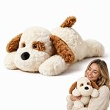 PjuQow Weiches Hund Kuscheltier Kissen – liegend, gleichmäßig