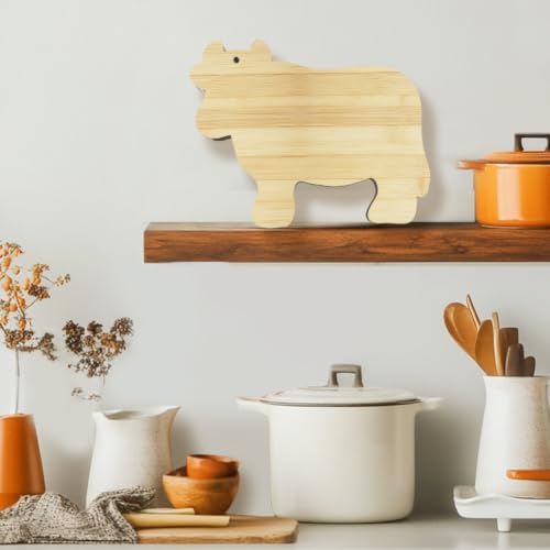 Tabla de Cortar y Bandeja Decorativa en Forma de Vaca miniatura 4