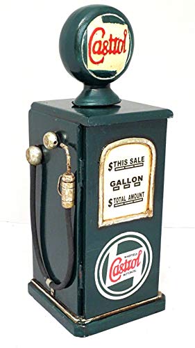 Pompe à essence rétro Vert CD Rack Cabinet