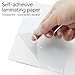Philbinden 100 Pack 3x5inch Self Adhesive Laminating Sheets,Clear Self Sealing Index Card Laminating Pouches for Luggage Tag & Work Permits Pass Cards&Photos & Index Cards No Laminating Machine Needed