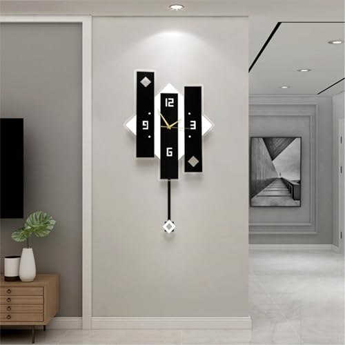 Horloge murale en métal 3D au design minimaliste de haute précision