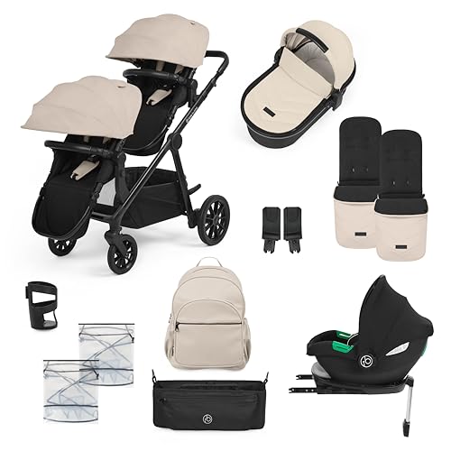 Ickle Bubba Système de Voyage 13 Pièces Virgo Growing Family avec Siège Auto i-Size Cirrus – Poussette Convertible, 17 Configurations, Adaptateurs et...