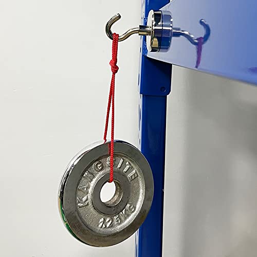 RIHEGIANT Fishing Magnets Force,Strong Retrieval Magnet N52 Neodymium Powerful for Fish and Magnetic Recovery Salvage Single Sided (200LB Magnetic Hook - 2 Pieces)