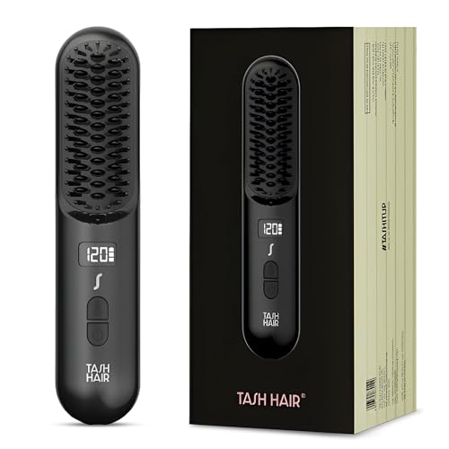 Tash Hair Glide Cordless Hair Straightening Brush | Naturally Str...