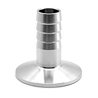 Vista 8 de Beduan Adaptador de acero inoxidable para preparación casera de 1.5 pulgadas con abrazadera triple a púas de 1/2 pulgada