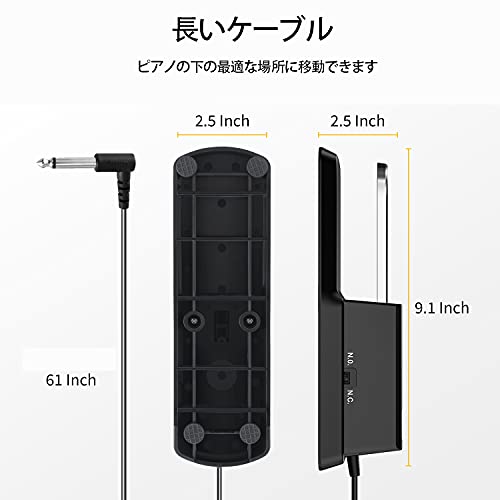 Image of Donner DSP-001 Damper Pedal, Sustain Pedal, Keyboard Pedal, Foot Pedal, Switch, Compatible with Electronic Piano