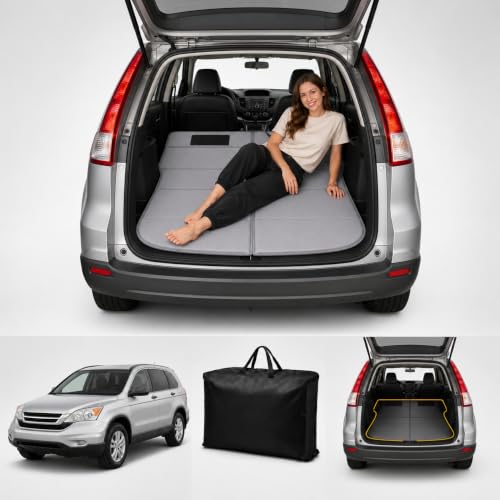 Image of Car Mattress for CR-V 2007-2011, Upgraded Non-Inflatable Thickened Foam SUV Car Camping Mattress, Foldable Trunk Sleeping Pad Car Bed Mattress for Road Trips Camping Travel