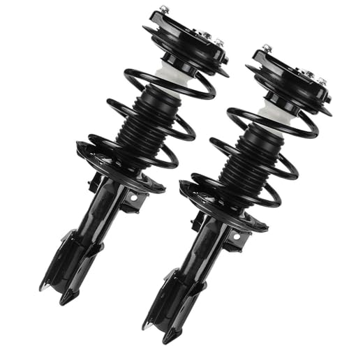 Image of Detroit Axle - Front Struts Kit for Mercedes-Benz C230 C250 C300 C350 [W204 Chassis], 2 Struts with Coil Spring Assembly 2 Upper Control Arms with Ball Joint Replacement Suspension Kit