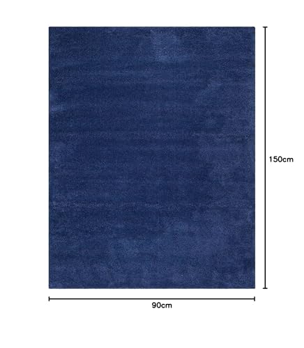 Image of Shanno Carpet Hand Woven Fluffy Shag Carpet Living Room Bedroom Hall with 2 Inch Pile Height Size(2x5 Feet